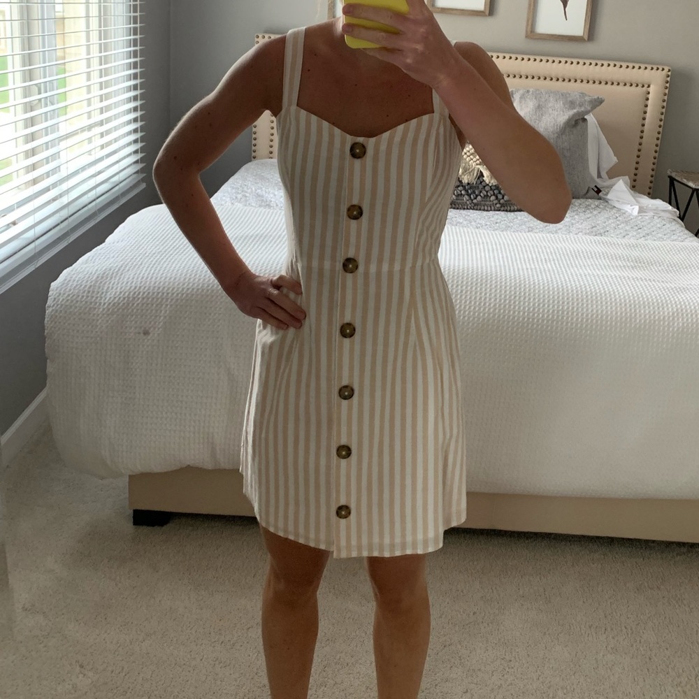 Abercrombie striped dress Sz S